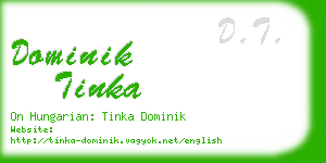 dominik tinka business card